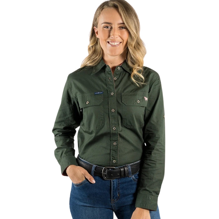 Ringers Western 171210001 Pentecost River Womens Full Button Work Shirt