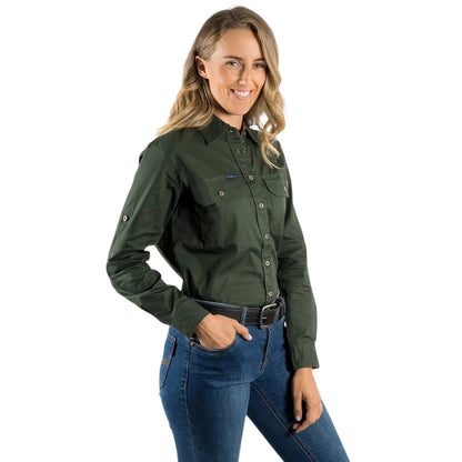 Ringers Western 171210001 Pentecost River Womens Full Button Work Shirt