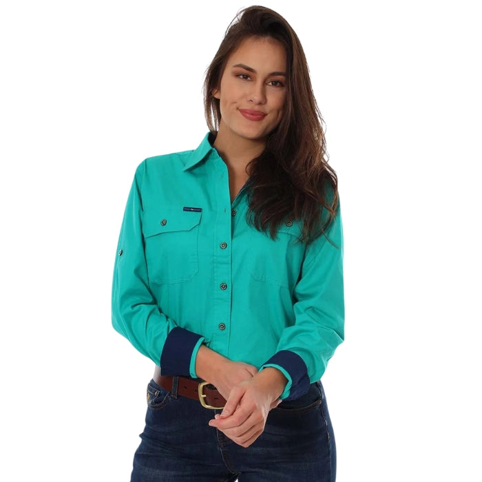 Ringers Western 171210001 Pentecost River Womens Full Button Work Shirt