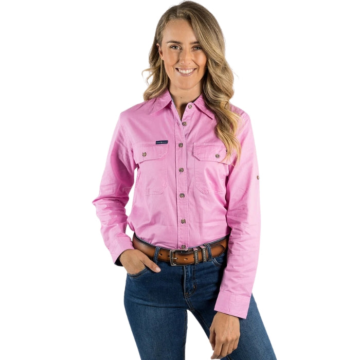 Ringers Western 171210001 Pentecost River Womens Full Button Work Shirt