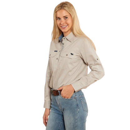 Ringers Western 171210002 Pentecost River Womens Half Button Work Shirt
