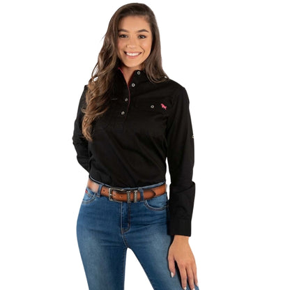 Ringers Western 171210002 Pentecost River Womens Half Button Work Shirt