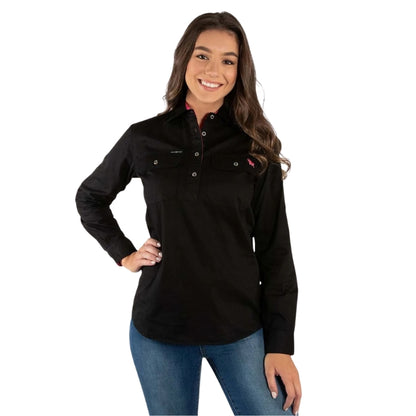 Ringers Western 171210002 Pentecost River Womens Half Button Work Shirt