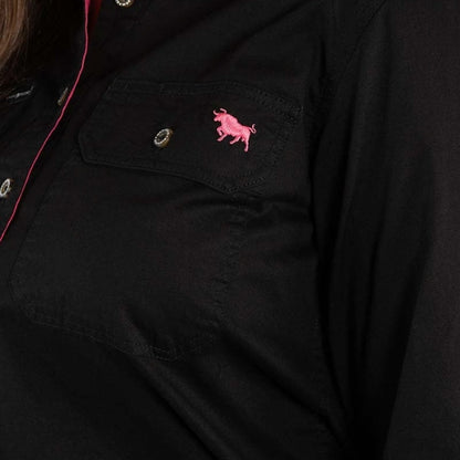 Ringers Western 171210002 Pentecost River Womens Half Button Work Shirt