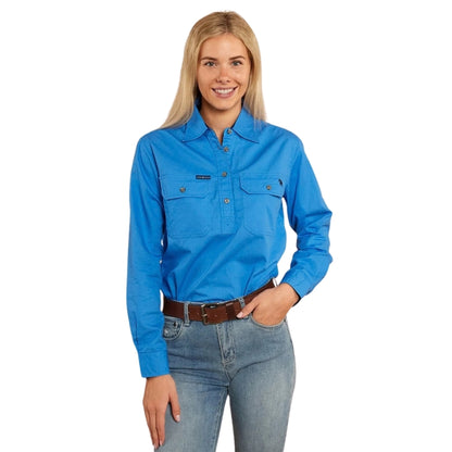 Ringers Western 171210002 Pentecost River Womens Half Button Work Shirt