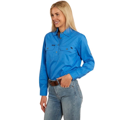 Ringers Western 171210002 Pentecost River Womens Half Button Work Shirt