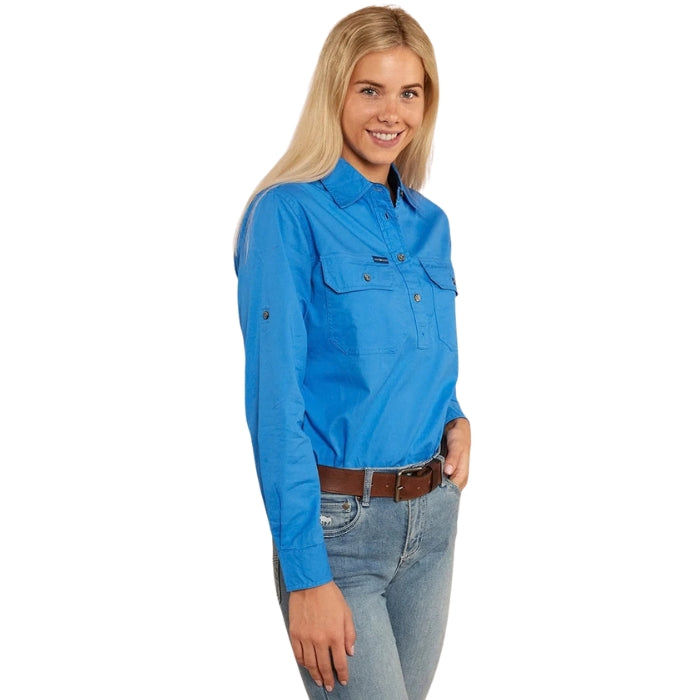 Ringers Western 171210002 Pentecost River Womens Half Button Work Shirt