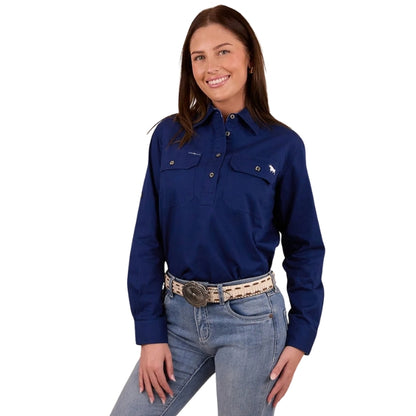 Ringers Western 171210002 Pentecost River Womens Half Button Work Shirt