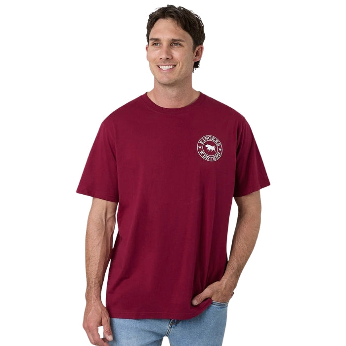 Ringers Western 12021560 Signature Bull Mens Loose T-Shirt