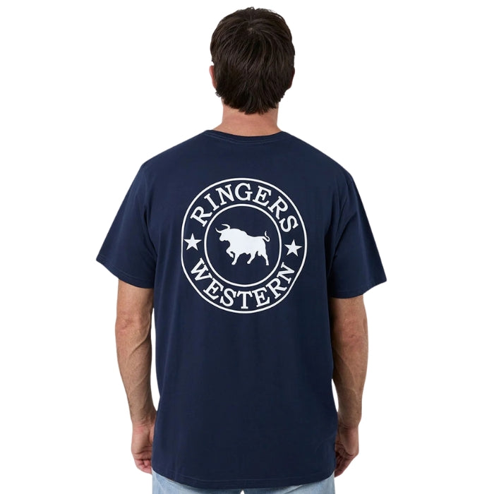 Ringers Western 12021560 Signature Bull Mens Loose T-Shirt