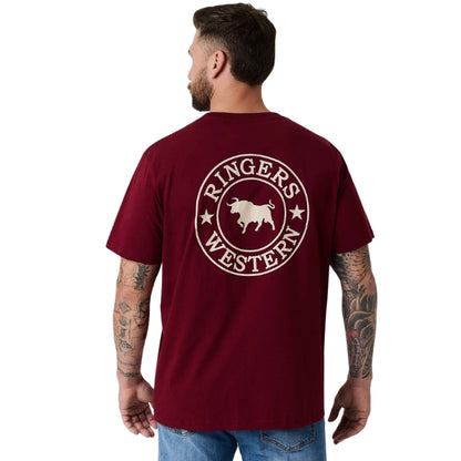 Ringers Western 12021560 Signature Bull Mens Loose T-Shirt
