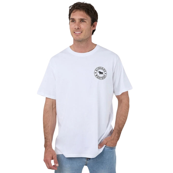 Ringers Western 12021560 Signature Bull Mens Loose T-Shirt