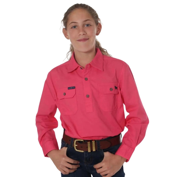 Ringers Western 171310001 Ord River Kids Half Button Work Shirt
