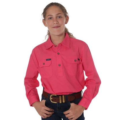 Ringers Western 171310001 Ord River Kids Half Button Work Shirt
