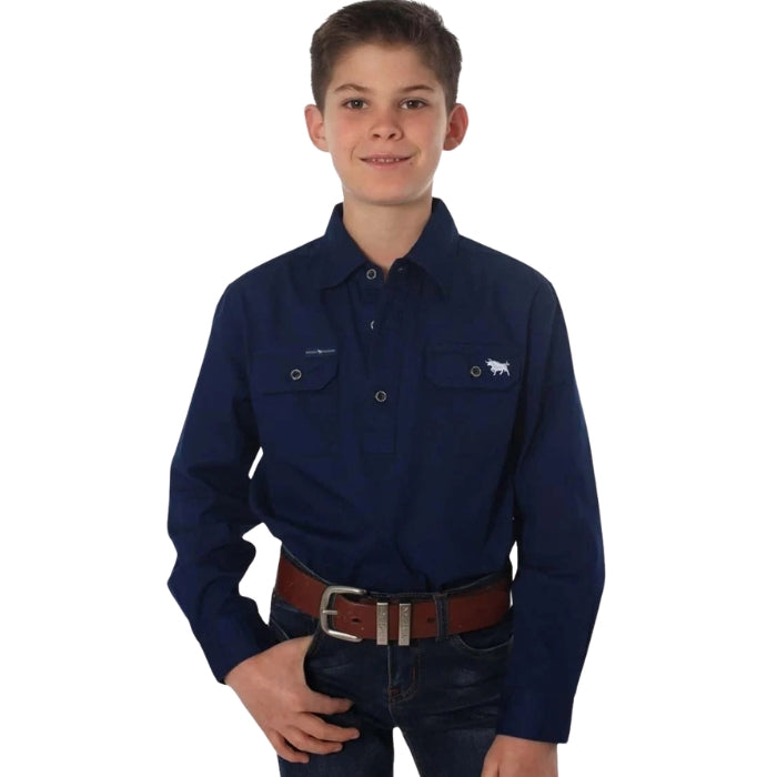 Ringers Western 171310001 Ord River Kids Half Button Work Shirt