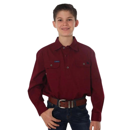 Ringers Western 171310001 Ord River Kids Half Button Work Shirt