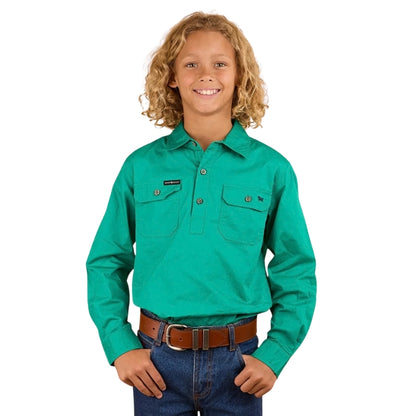 Ringers Western 171310001 Ord River Kids Half Button Work Shirt