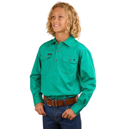 Ringers Western 171310001 Ord River Kids Half Button Work Shirt