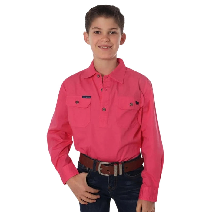 Ringers Western 171310001 Ord River Kids Half Button Work Shirt