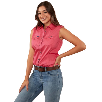 Ringers Western 171210003 Pentecost River Womens Sleeveless Work Shirt