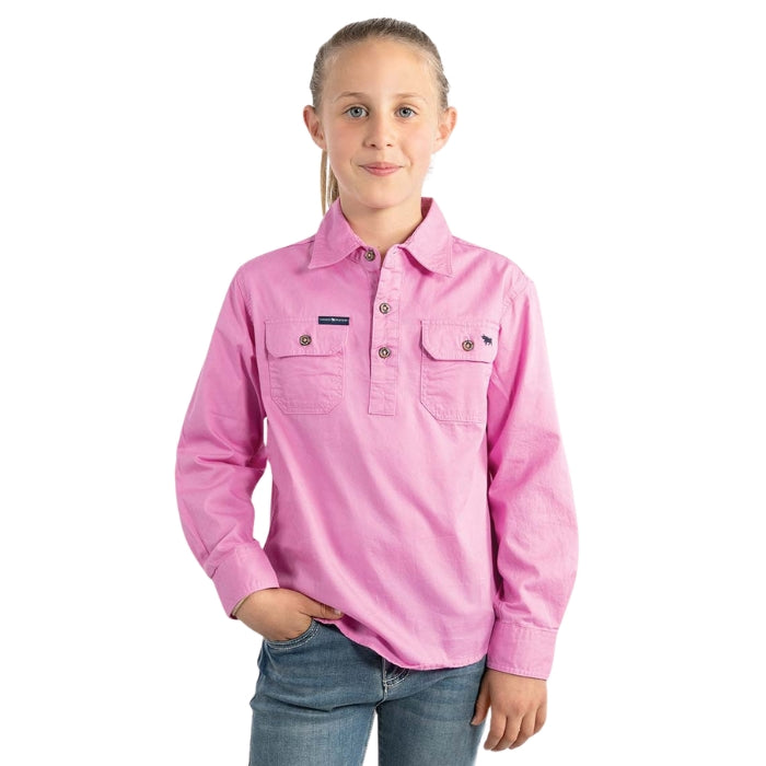 Ringers Western 171310001 Ord River Kids Half Button Work Shirt