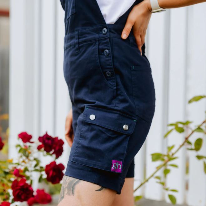 Green Hip S-ALLW Womens Shortalls