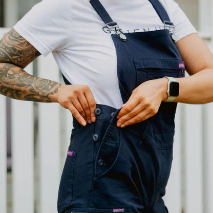 Green Hip S-ALLW Womens Shortalls