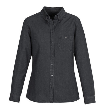 Biz Collection S017LL Ladies Indie Denim L/S Shirt