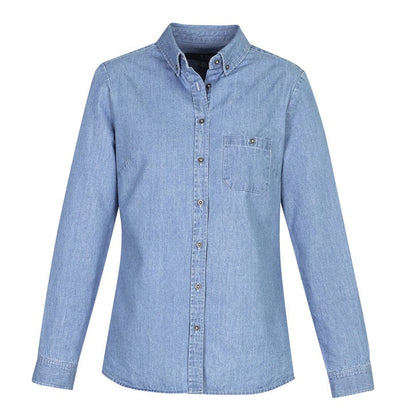 Biz Collection S017LL Ladies Indie Denim L/S Shirt