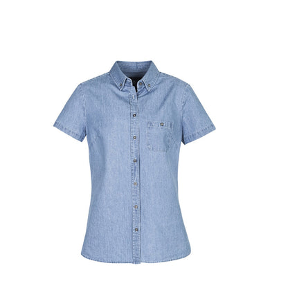 Biz Collection S017LS Ladies indie Denim S/S Shirt