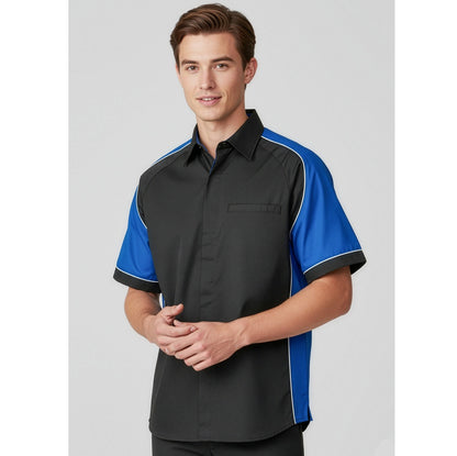 Biz Collection S10112 Mens Nitro Short Sleeve Shirt