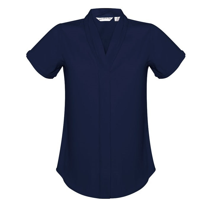 Biz Collection S628LS Madison Ladies Short Sleeve Blouse