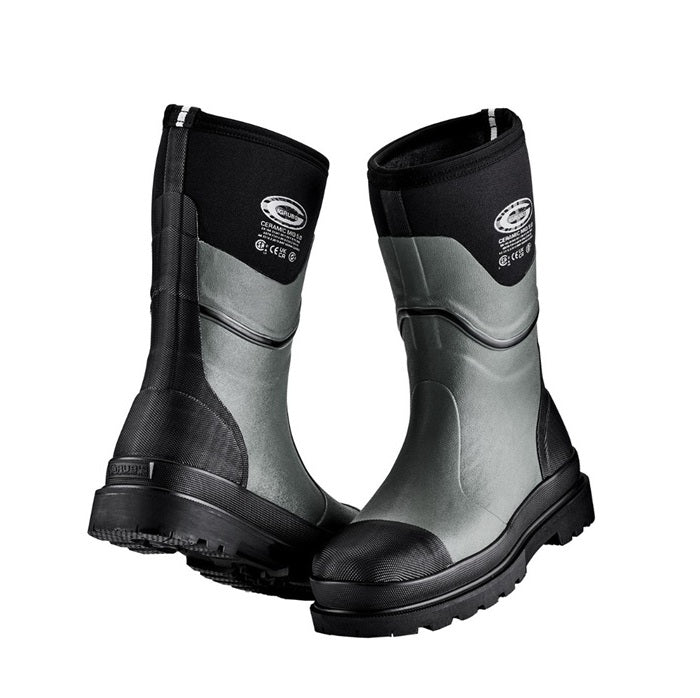Grubs SCER-444H Ceramic 5.0 High Work Boot - Charcoal/Black - Pair Angled View