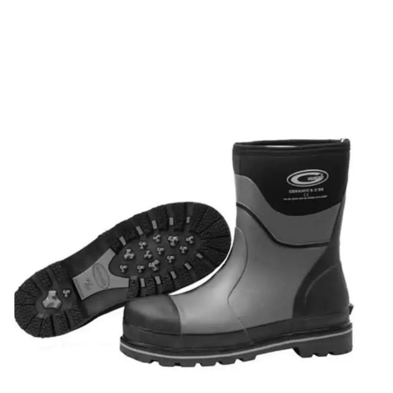 Grey and Black Slip and Oil resistant Grubs SCER-444H Ceramic 5.0 High Work Safety Boot