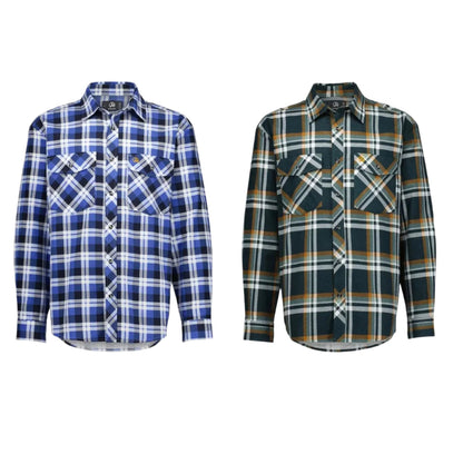 Swanndri SE18250M Mens Full Button Egmont Twin Pack