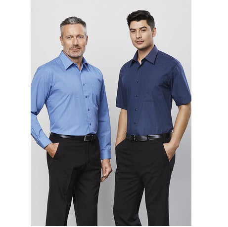 Biz Collection SH817 Micro Check Mens S/S Shirt