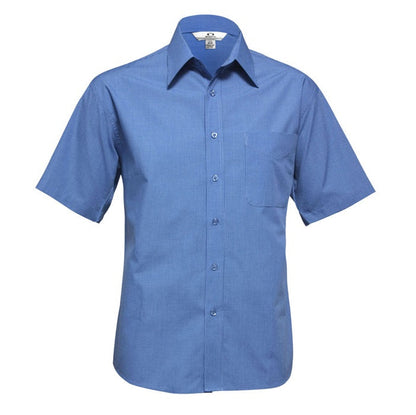 Biz Collection SH817 Micro Check Mens S/S Shirt