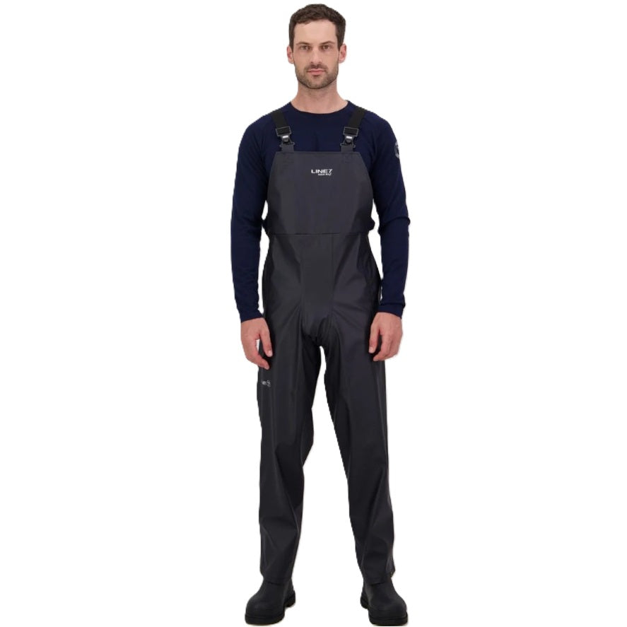 Line7 SL7W19406M Aqua Flex Bib/Trouser - Black - Front View