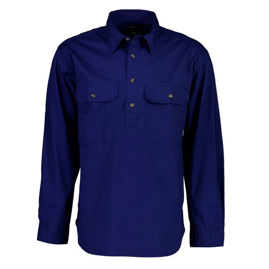 Swanndri SS18217M Bendigo Half Placket Long Sleeve Shirt