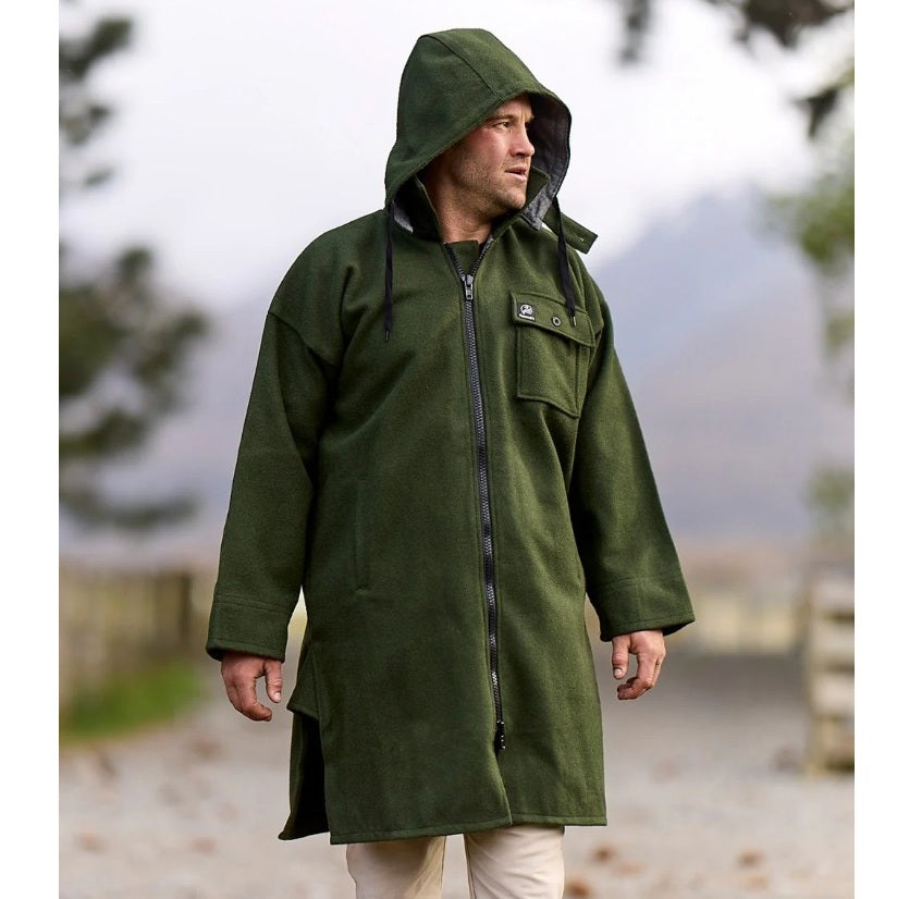 Swanndri SSD0116 Mosgiel Mens Wool Bushshirt - Olive - Lifestyle