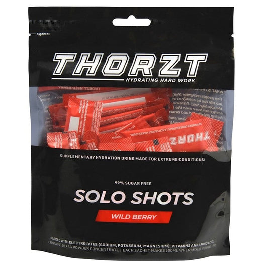Thorzt SSSFWB 99% Sugar Free Solo Shots - Wild Berry Flavour 50 Shot Pack
