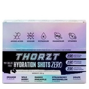 Thorzt SSSFZERO Sugar Free Hydration Shot Zero Natural Mixed Flavours