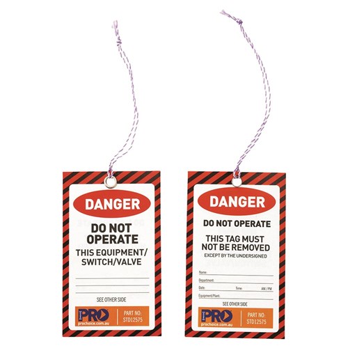 Pro Choice STD12575 Safety Tag 125mm X 75mm Danger - 100 Pack – Coalface