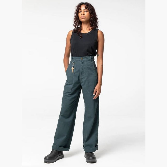 SUK CP Construction Pants - Green - Front View
