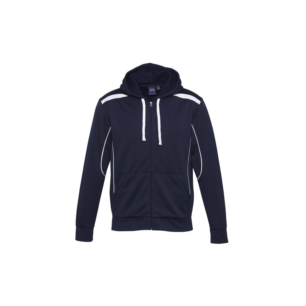 Biz Collection SW310M Mens United Hoodie - Navy/White - Alternative Front View