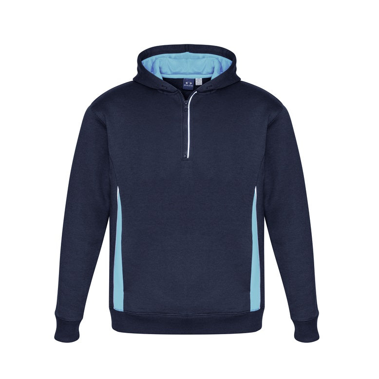 Biz Collection SW710M Adults Renegade Hoodie - Navy/Sky - Front View