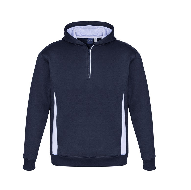 Biz Collection SW710M Adults Renegade Hoodie - Navy/White - Alternative Front View