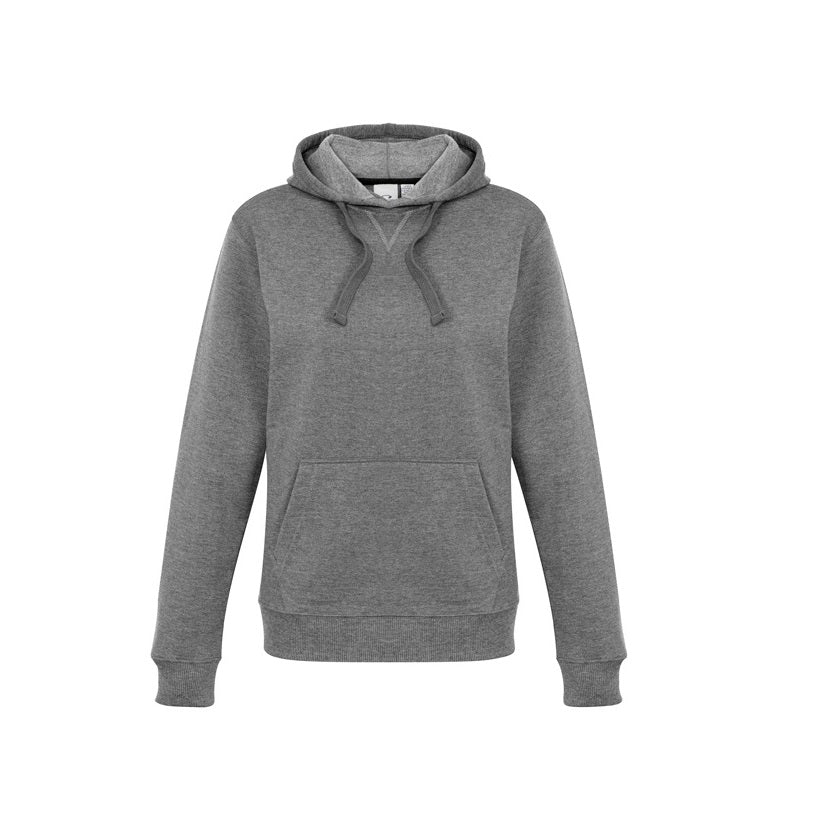 Biz Collection SW760M Mens Pullover Hoodie - Grey Marle - Front View