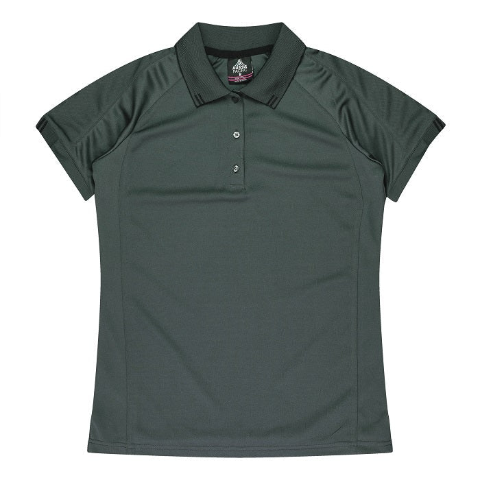 Aussie Pacific N2308 Flinders Lady Polos - Slate - Front View