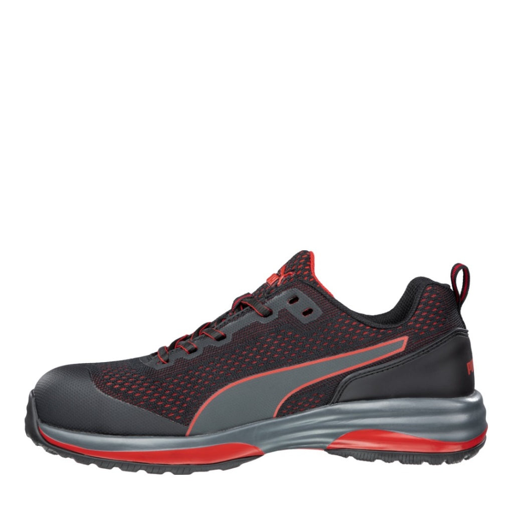 Red and black Puma 644497 Speed Unisex Composite Safety Jogger